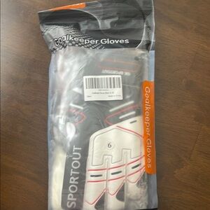 Sporto Black and White Goalkeeper Gloves